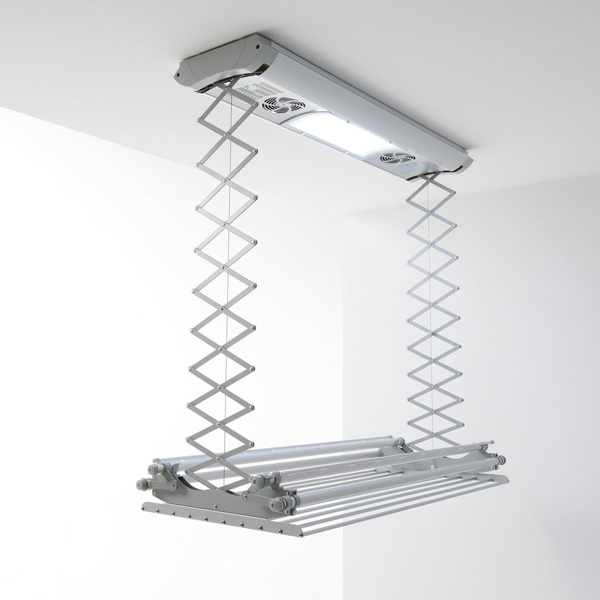 Dry-Smart Flex Séchoir à Linge de Plafond - Extensible - pour la Baignoire,  Le Balcon, l'intérieur et l'extérieur - Gain de Place - Facile à Fixer au  Plafond 100-160 cm : 