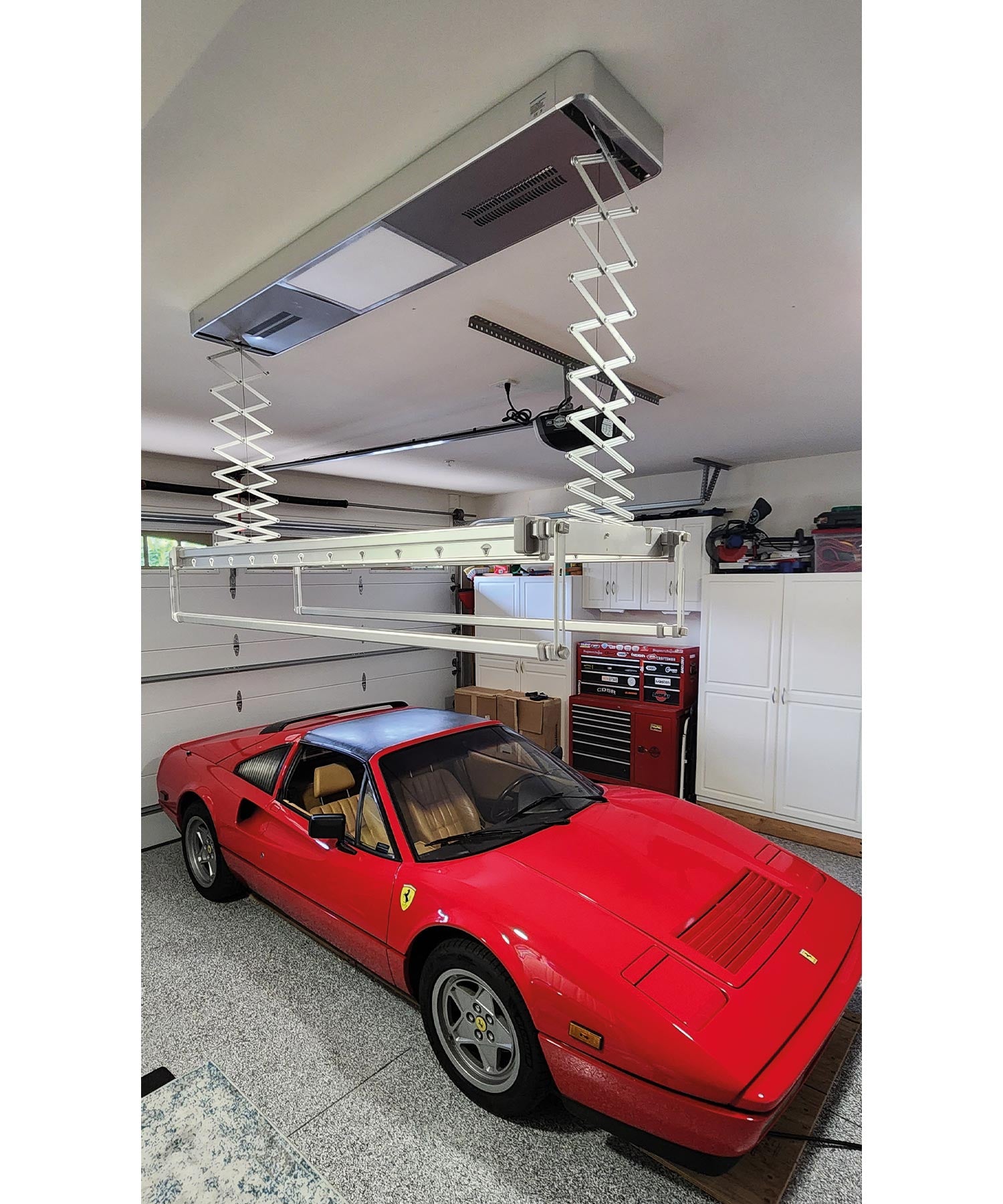 Foxydry Pro, Tendedero de techo o pared con ventilación caliente, tendedero  eléctrico con mando a distancia en aluminio y acero 122x52x30