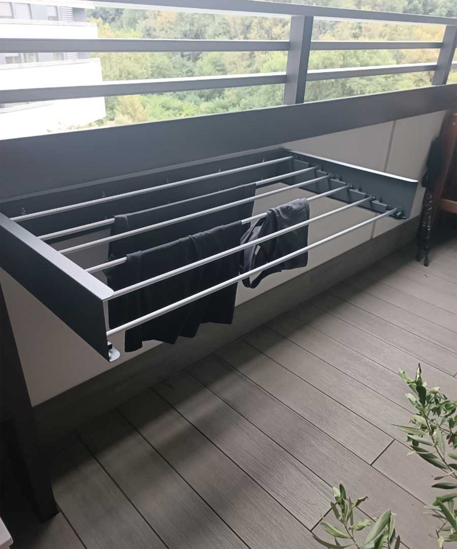 foxydry hide installation balcony