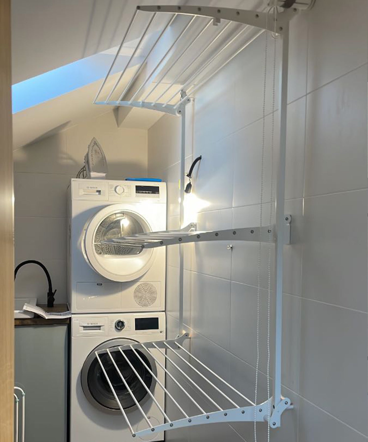 foxydry tower white installation laundry room feedaty