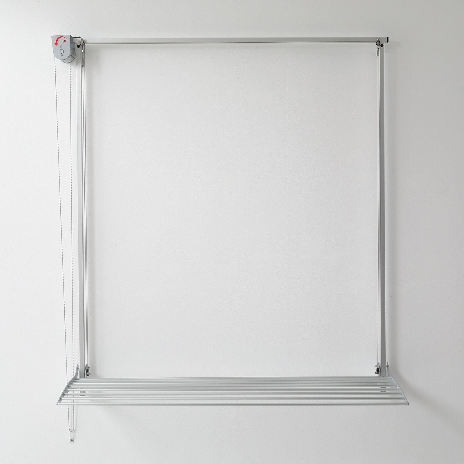 Tendedero de pared, tendedero para balcón, Foxydry Fold Blanco 116x50x10 cm
