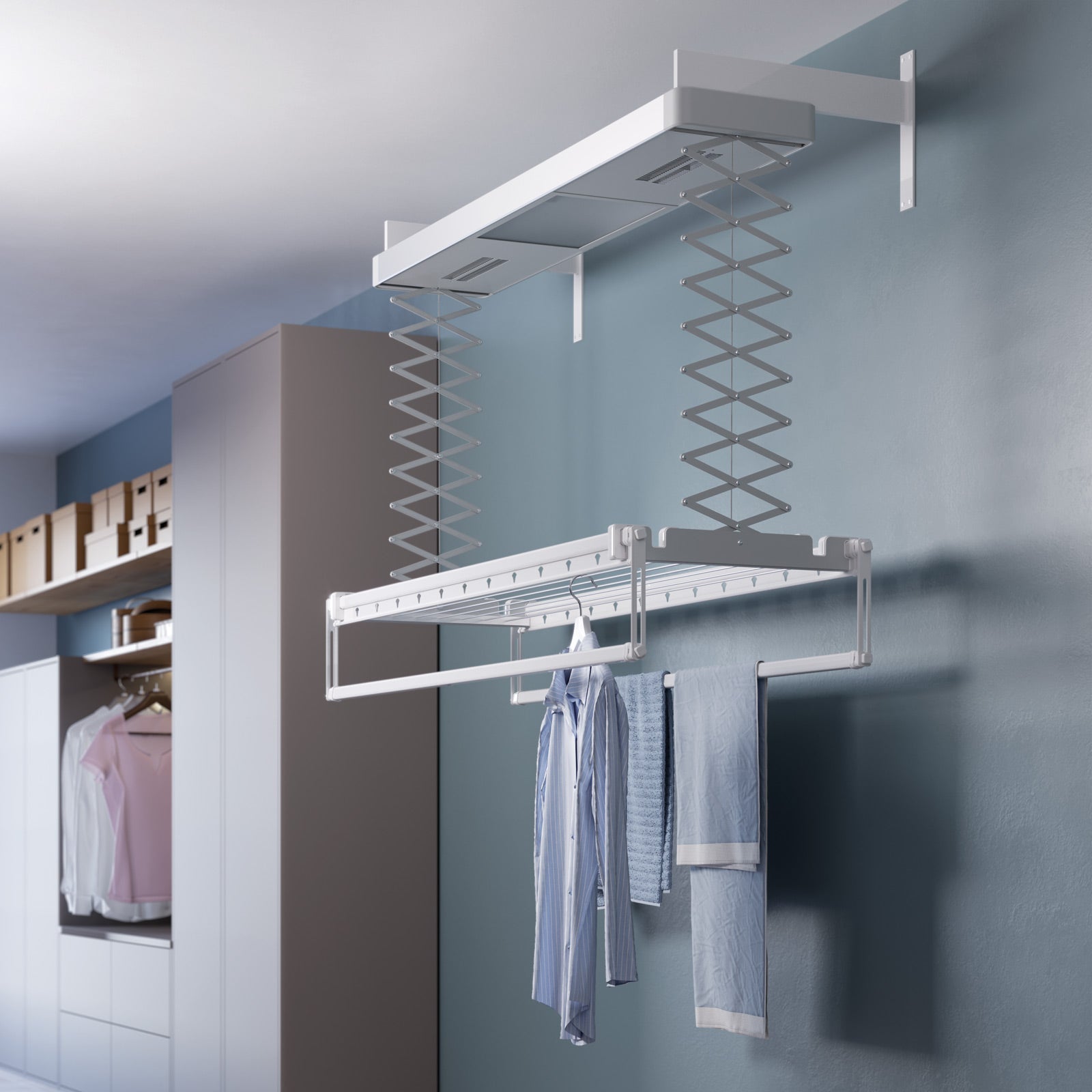 Wall / Ceiling Mounted Clothes Drying Rack, Clothes Airer, Hanging Laundry  Drying Rack, Clothes Drying Place, Laundry Room Drying Rack -  Hong Kong
